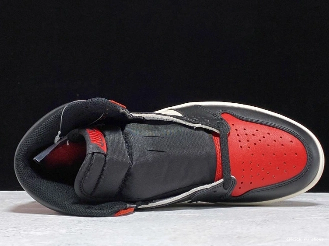 Rep Toe Jordan 555088-610 High Air 1 Retro OG Bred 0823